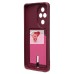 Чехол-накладка для Honor 200 Pro (бордовый) - SC304 с картхолдером Чехол-накладка для Honor 200 Pro (бордовый) - SC304 с картхолдером