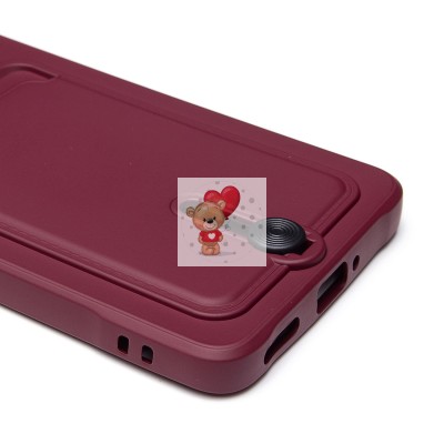 Чехол-накладка для Honor 200 Pro (бордовый) - SC304 с картхолдером Чехол-накладка для Honor 200 Pro (бордовый) - SC304 с картхолдером