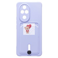 Чехол-накладка для Honor 200 Pro (светло-фиолетовый) - SC304 с картхолдером Чехол-накладка для Honor 200 Pro (светло-фиолетовый) - SC304 с картхолдером