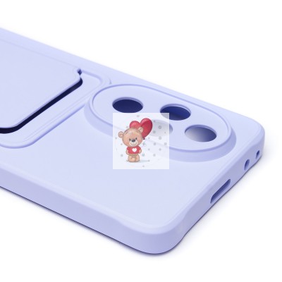 Чехол-накладка для Honor 200 Pro (светло-фиолетовый) - SC304 с картхолдером