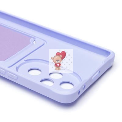 Чехол-накладка для Honor 200 Pro (светло-фиолетовый) - SC304 с картхолдером