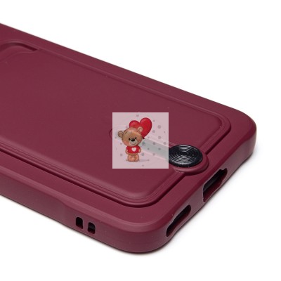 Чехол-накладка для Honor 200 (бордовый) - SC304 с картхолдером Чехол-накладка для Honor 200 (бордовый) - SC304 с картхолдером