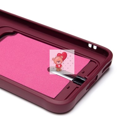 Чехол-накладка для Honor 200 (бордовый) - SC304 с картхолдером Чехол-накладка для Honor 200 (бордовый) - SC304 с картхолдером