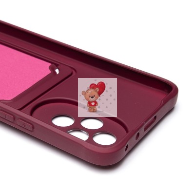 Чехол-накладка для Honor 200 (бордовый) - SC304 с картхолдером Чехол-накладка для Honor 200 (бордовый) - SC304 с картхолдером