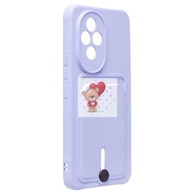 Чехол-накладка для Honor 200 (светло-фиолетовый) - SC304 с картхолдером Чехол-накладка для Honor 200 (светло-фиолетовый) - SC304 с картхолдером