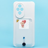 Чехол-накладка для Honor 200 (белый) - SC304 с картхолдером Чехол-накладка для Honor 200 (белый) - SC304 с картхолдером