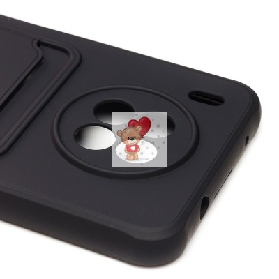 Чехол-накладка для Huawei Honor 50 Lite (черный) - SC304 с картхолдером