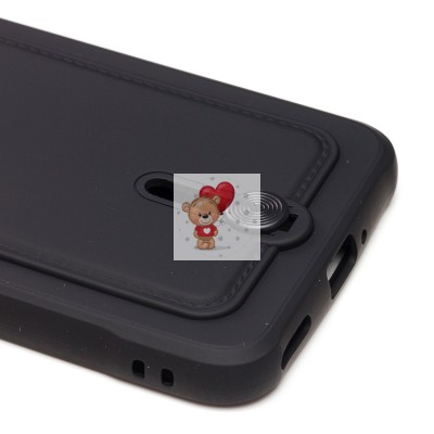 Чехол-накладка для Huawei Honor 50 Lite (черный) - SC304 с картхолдером