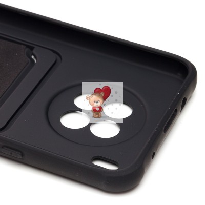 Чехол-накладка для Huawei Honor 50 Lite (черный) - SC304 с картхолдером