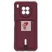 Чехол-накладка для Huawei nova 8i (бордовый) - SC304 с картхолдером