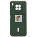 Чехол-накладка для Huawei nova 8i (темно-зеленый) - SC304 с картхолдером