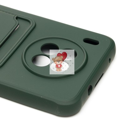 Чехол-накладка для Huawei nova 8i (темно-зеленый) - SC304 с картхолдером