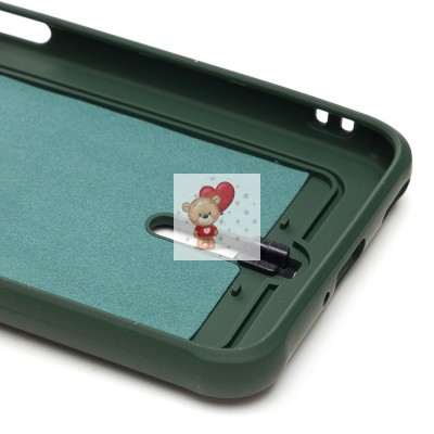 Чехол-накладка для Huawei nova 8i (темно-зеленый) - SC304 с картхолдером