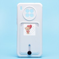 Чехол-накладка для Huawei nova 8i (белый) - SC304 с картхолдером Чехол-накладка для Huawei nova 8i (белый) - SC304 с картхолдером