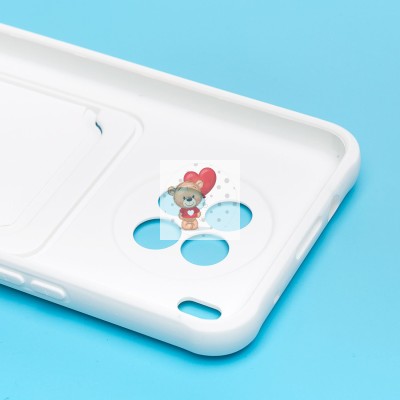 Чехол-накладка для Huawei nova 8i (белый) - SC304 с картхолдером Чехол-накладка для Huawei nova 8i (белый) - SC304 с картхолдером