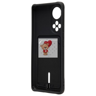 Чехол-накладка для Huawei Nova 9 (черный) - SC304 с картхолдером