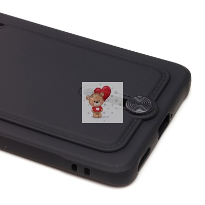 Чехол-накладка для Huawei Nova 9 (черный) - SC304 с картхолдером