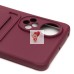 Чехол-накладка для Huawei Honor 50 (бордовый) - SC304 с картхолдером