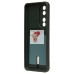 Чехол-накладка для Honor 90 (темно-зеленый) - SC304 с картхолдером