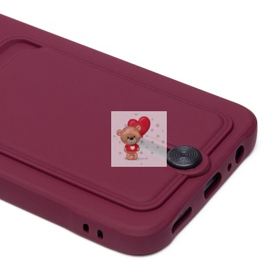 Чехол-накладка для Honor X7b 5G (бордовый) - SC304 с картхолдером Чехол-накладка для Honor X7b 5G (бордовый) - SC304 с картхолдером