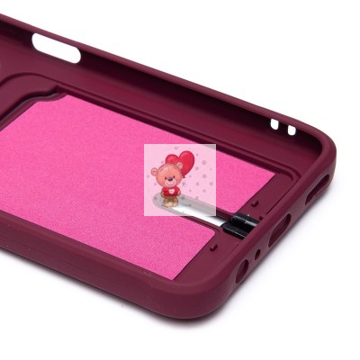 Чехол-накладка для Honor X7b 5G (бордовый) - SC304 с картхолдером Чехол-накладка для Honor X7b 5G (бордовый) - SC304 с картхолдером