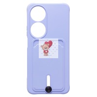 Чехол-накладка для Honor X7b 5G (светло-фиолетовый) - SC304 с картхолдером Чехол-накладка для Honor X7b 5G (светло-фиолетовый) - SC304 с картхолдером