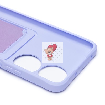 Чехол-накладка для Honor X7b 5G (светло-фиолетовый) - SC304 с картхолдером Чехол-накладка для Honor X7b 5G (светло-фиолетовый) - SC304 с картхолдером