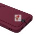 Чехол-накладка для Honor X7b (бордовый) - SC304 с картхолдером