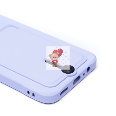 Чехол-накладка для Honor X7b (светло-фиолетовый) - SC304 с картхолдером