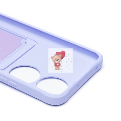 Чехол-накладка для Honor X7b (светло-фиолетовый) - SC304 с картхолдером