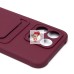 Чехол-накладка для Honor X8b (бордовый) - SC304 с картхолдером