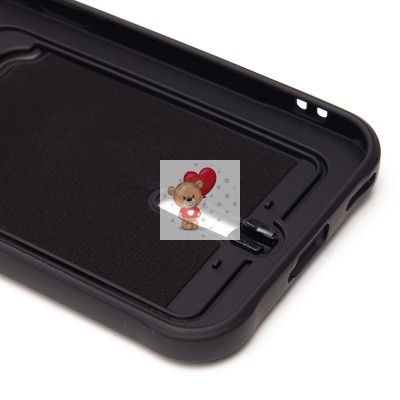 Чехол-накладка для Honor X8c (черный) - SC304 с картхолдером Чехол-накладка для Honor X8c (черный) - SC304 с картхолдером