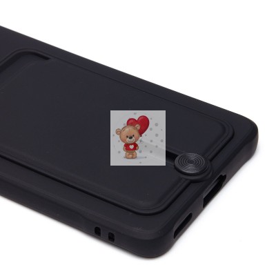 Чехол-накладка для Honor X9b (черный) - SC304 с картхолдером Чехол-накладка для Honor X9b (черный) - SC304 с картхолдером