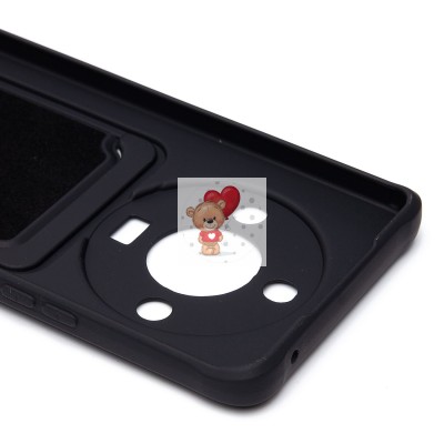 Чехол-накладка для Honor X9b (черный) - SC304 с картхолдером Чехол-накладка для Honor X9b (черный) - SC304 с картхолдером