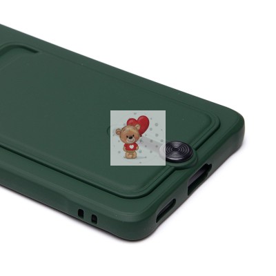 Чехол-накладка для Honor X9b (темно-зеленый) - SC304 с картхолдером Чехол-накладка для Honor X9b (темно-зеленый) - SC304 с картхолдером