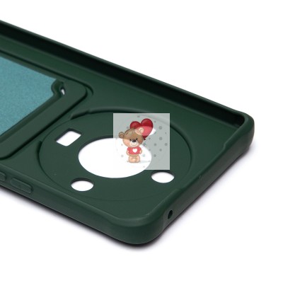 Чехол-накладка для Honor X9b (темно-зеленый) - SC304 с картхолдером Чехол-накладка для Honor X9b (темно-зеленый) - SC304 с картхолдером