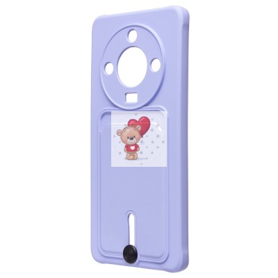 Чехол-накладка для Honor X9b (светло-фиолетовый) - SC304 с картхолдером Чехол-накладка для Honor X9b (светло-фиолетовый) - SC304 с картхолдером