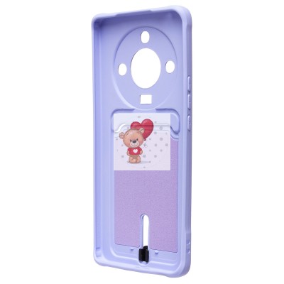 Чехол-накладка для Honor X9b (светло-фиолетовый) - SC304 с картхолдером Чехол-накладка для Honor X9b (светло-фиолетовый) - SC304 с картхолдером