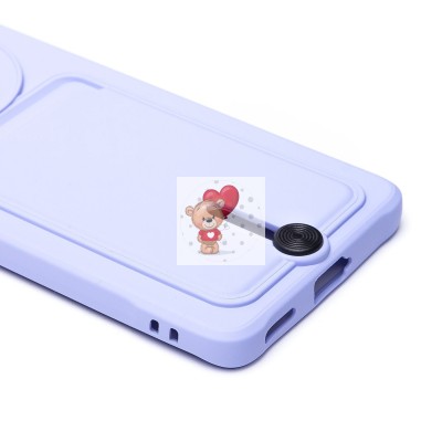 Чехол-накладка для Honor X9b (светло-фиолетовый) - SC304 с картхолдером Чехол-накладка для Honor X9b (светло-фиолетовый) - SC304 с картхолдером