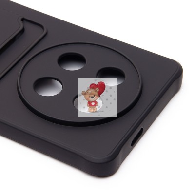 Чехол-накладка для Honor X9c (черный) - SC304 с картхолдером Чехол-накладка для Honor X9c (черный) - SC304 с картхолдером