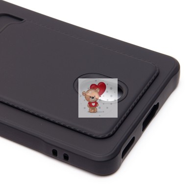 Чехол-накладка для Honor X9c (черный) - SC304 с картхолдером Чехол-накладка для Honor X9c (черный) - SC304 с картхолдером