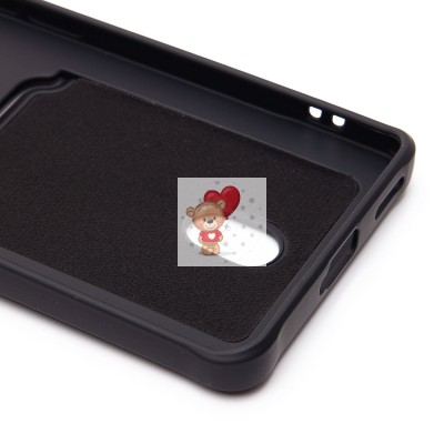 Чехол-накладка для Honor X9c (черный) - SC304 с картхолдером Чехол-накладка для Honor X9c (черный) - SC304 с картхолдером