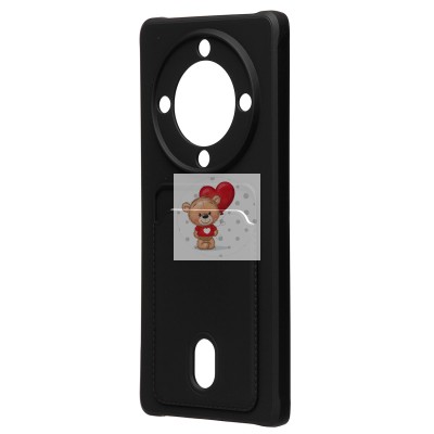 Чехол-накладка для Huawei Honor X9a (черный) - SC304 с картхолдером Чехол-накладка для Huawei Honor X9a (черный) - SC304 с картхолдером