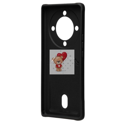 Чехол-накладка для Huawei Honor X9a (черный) - SC304 с картхолдером Чехол-накладка для Huawei Honor X9a (черный) - SC304 с картхолдером