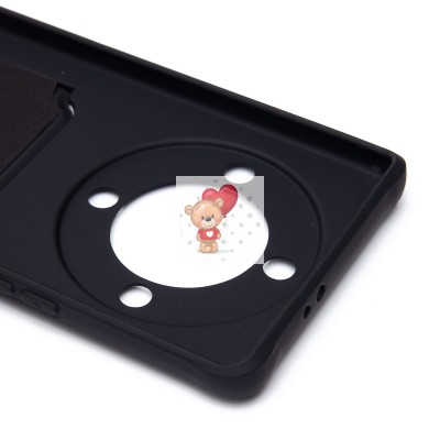 Чехол-накладка для Huawei Honor X9a (черный) - SC304 с картхолдером Чехол-накладка для Huawei Honor X9a (черный) - SC304 с картхолдером