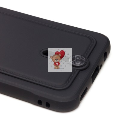 Чехол-накладка для Huawei P Smart 2019 (черный) - SC304 с картхолдером