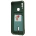 Чехол-накладка для Huawei P Smart 2019 (темно-зеленый) - SC304 с картхолдером