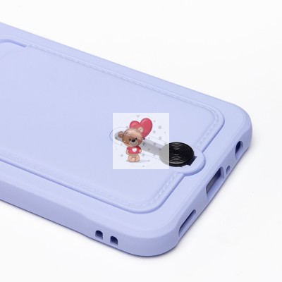 Чехол-накладка для Huawei P Smart 2019 (темно-фиолетовый) - SC304 с картхолдером Чехол-накладка для Huawei P Smart 2019 (темно-фиолетовый) - SC304 с картхолдером