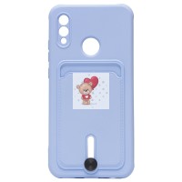 Чехол-накладка для Huawei P Smart 2019 (светло-фиолетовый) - SC304 с картхолдером Чехол-накладка для Huawei P Smart 2019 (светло-фиолетовый) - SC304 с картхолдером