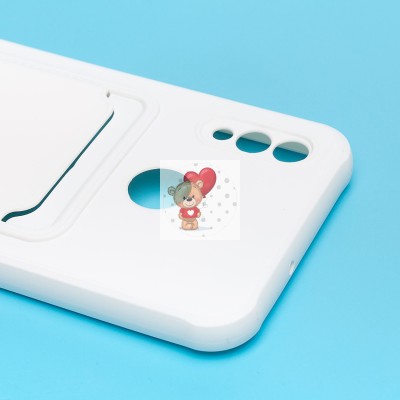 Чехол-накладка для Huawei P Smart 2019 (белый) - SC304 с картхолдером Чехол-накладка для Huawei P Smart 2019 (белый) - SC304 с картхолдером